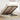Cadru de pat otoman cu saltea crem 120x200cm stofa