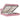 Cadru de pat otoman cu saltea roz 160x200cm catifea