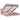 Cadru de pat otoman cu saltea roz 200x200 cm catifea