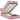 Cadru de pat otoman cu saltea roz 100x200cm catifea