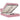 Cadru de pat otoman cu saltea roz 140x200cm catifea