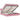 Cadru de pat otoman cu saltea roz 160x200cm catifea