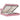 Cadru de pat otoman cu saltea roz 180x200cm catifea