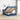 Pat otoman cu saltea și LED-uri albastru 140x190 cm țesătură