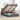 Pat otoman cu saltea și LED-uri, gri închis, 120x200 cm, textil