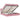 Cadru de pat otoman cu saltea roz 160x200cm catifea
