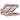 Cadru de pat otoman cu saltea roz 160x200cm catifea