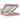 Cadru de pat otoman cu saltele Roz 200x200cm catifea
