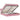 Cadru de pat otoman cu saltele Roz 200x200cm catifea