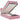 Cadru de pat otoman cu saltea, catifea roz 90x190cm
