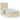 Pat otoman cu saltea crem 100x200 cm stofa