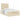 Cadru de pat otoman cu saltea crem 120x200cm stofa