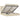 Cadru de pat otoman cu saltele crem 200x200cm stofa