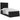 Pat otoman cu saltea negru 100x200 cm stofa