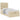 Pat otoman cu saltea crem 100x200 cm stofa