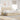 Cadru de pat otoman cu saltele crem 200x200cm stofa