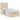 Pat otoman cu saltea crem 90x200 cm stofa