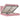 Cadru de pat otoman cu saltele Roz 200x200cm catifea