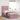 Cadru de pat otoman cu saltele Roz 80x200cm catifea