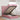 Cadru de pat otoman cu saltele, catifea roz 90x200cm