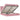 Cadru de pat otoman cu saltele Roz 180x200cm catifea