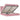 Cadru de pat otoman cu saltele Roz 200x200cm catifea
