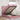 Cadru de pat otoman cu saltele, catifea roz 90x200cm