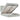 Cadru de pat otoman cu saltele Gri deschis 140x200cm catifea