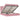 Cadru de pat otoman cu saltele Roz 160x200cm catifea