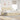 Cadru de pat otoman cu saltele crem 200x200cm stofa