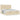 Cadru de pat otoman cu saltele crem 200x200cm stofa