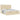 Cadru de pat otoman cu saltele crem 200x200cm stofa