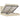Cadru de pat otoman cu saltea crem 180x200cm stofa