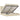 Cadru de pat otoman cu saltele crem 200x200cm stofa