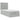 Cadru de pat otoman cu saltea Gri deschis 80x200cm catifea