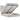 Cadru de pat otoman cu saltele Gri deschis 140x190cm catifea