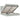 Cadru de pat otoman cu saltele Gri deschis 200x200cm catifea