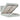 Cadru de pat otoman cu saltele Gri deschis 140x200cm catifea