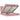 Cadru de pat otoman cu saltele Roz 180x200cm catifea