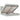 Cadru de pat otoman cu saltele Gri deschis 200x200cm catifea