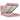 Cadru de pat otoman cu saltele Roz 140x200cm catifea