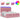 Cadru de pat otoman cu saltele Roz 180x200cm catifea