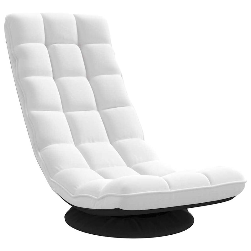 Scaun pivotant cu podea alb 70x51x79 cm Tesatura