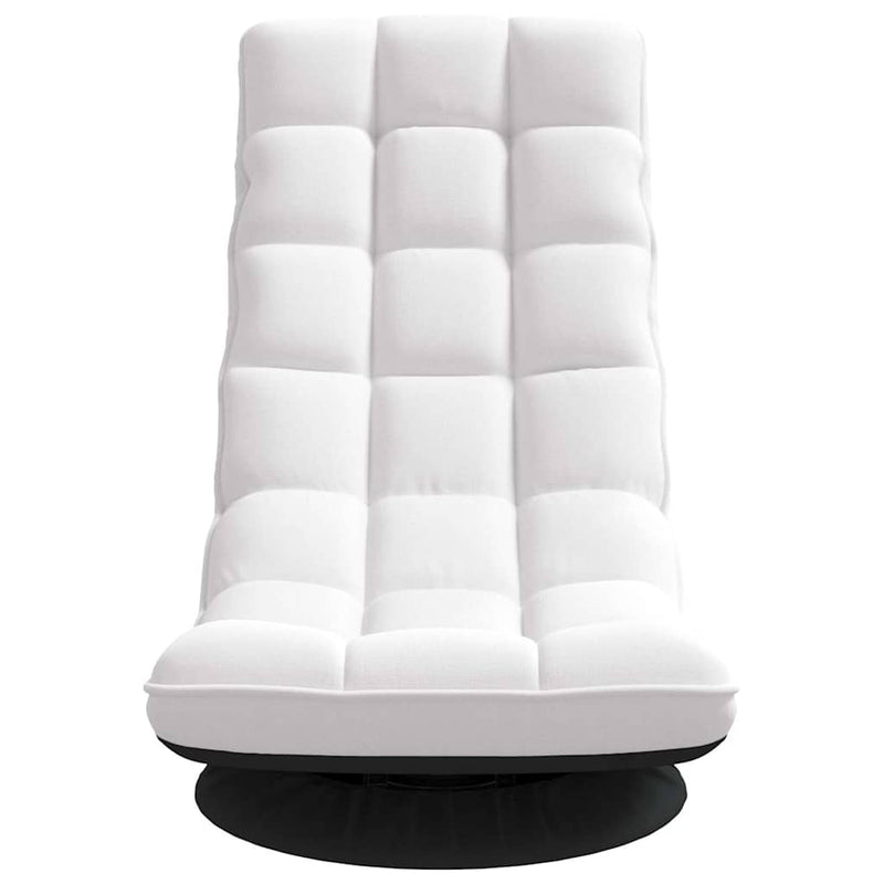 Scaun pivotant cu podea alb 70x51x79 cm Tesatura