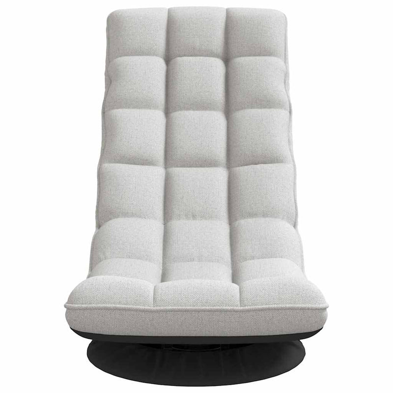 Scaun pivotant pentru podea gri nor 70x51x79 cm material textil