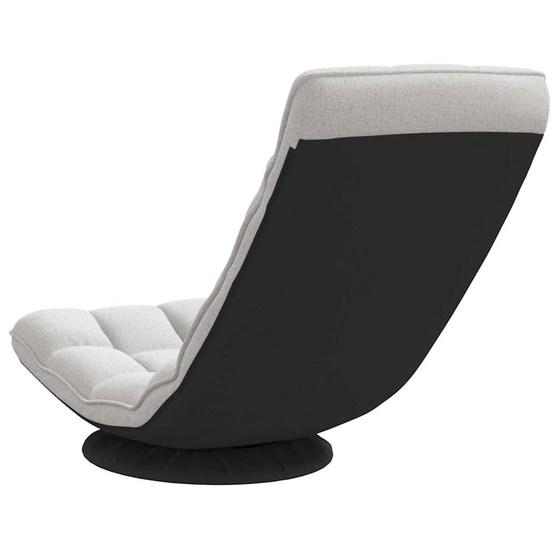 Scaun pivotant pentru podea gri nor 70x51x79 cm material textil