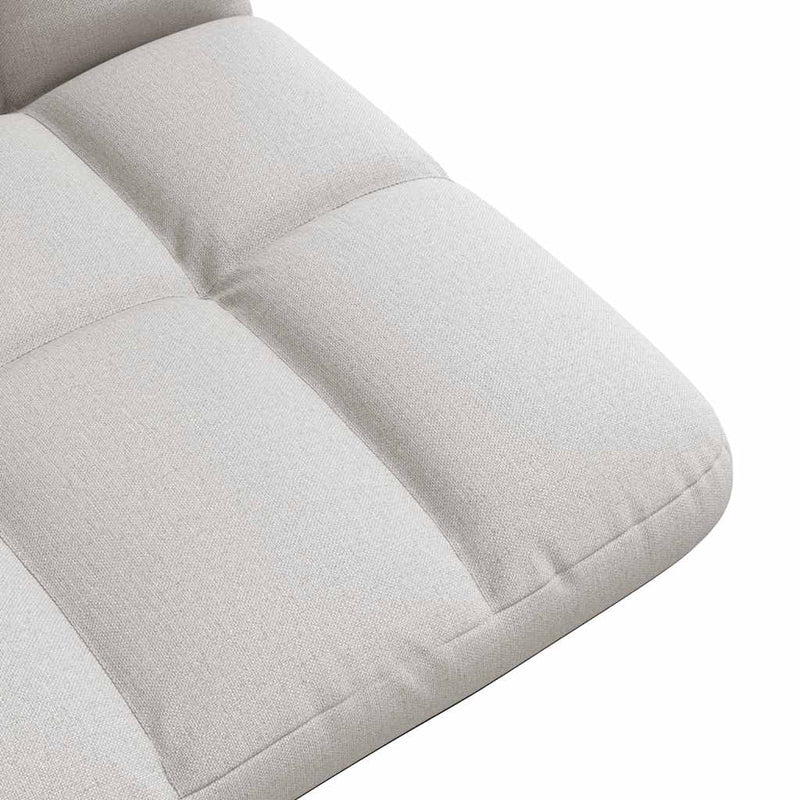 Scaun pliabil de podea, gri nor, 71x51x62 cm, material textil