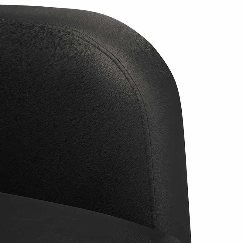 Canapea scaun cu cotiere negru 54 cm piele artificială