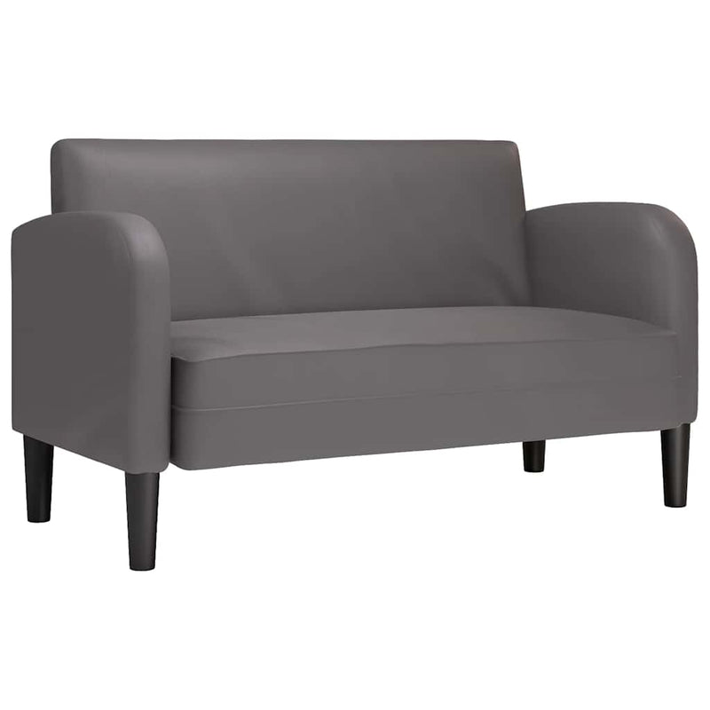 Canapea lovesea gri 110 cm piele artificială