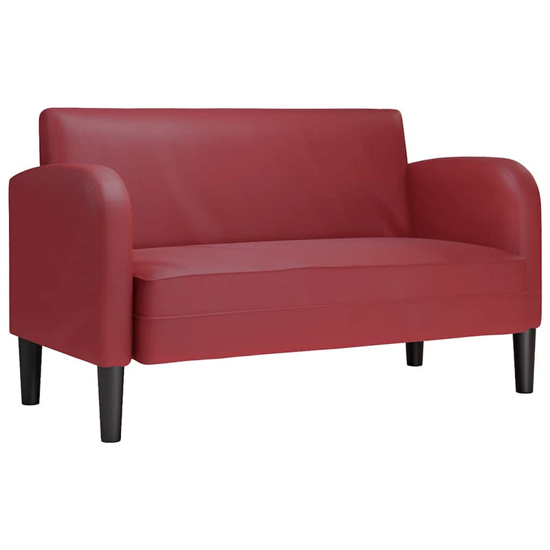 Canapea cu rădăcină roșu vin 110 cm piele artificială